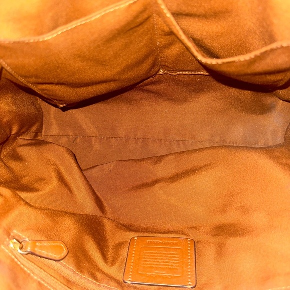 Coach Brown Leather Tote Bag - Picture 12 of 16